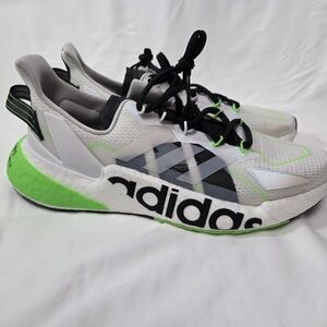 Adidas White and Green Sneakers